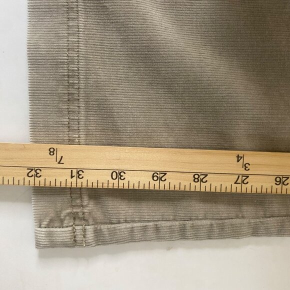 Eddie Bauer Womens Beige Corduroy Pants Size‎ 10 Wide Leg Med Rise - Picture 9 of 11